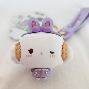 Sanrio - Cogimyun - Keychain - Purple Bunny Ears - Plastic - New With Tag